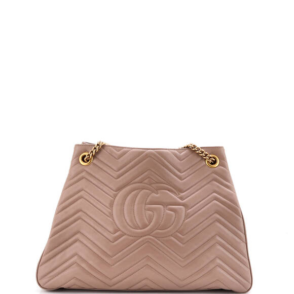 Gucci Medium GG Marmont Chain Tote Matelasse Leather - Picture 3 of 5